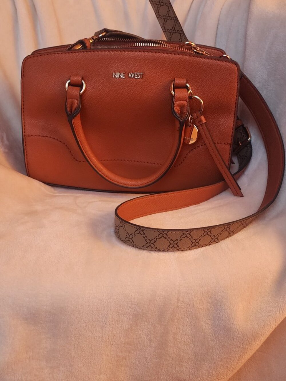 Nine West Burnt Orange Crossbody Purse